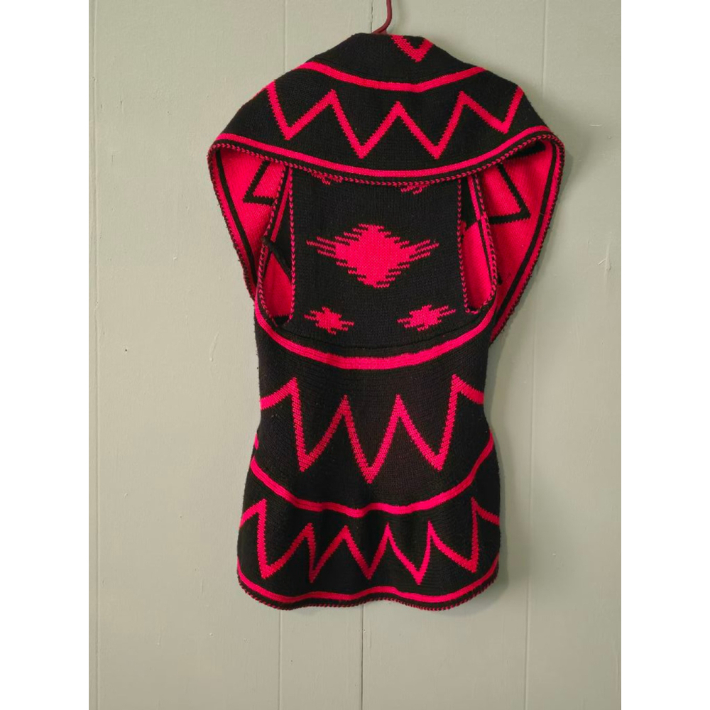 Women's New Directions Cardigan, PXL, Red & Black - Picture 6 of 8